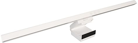 Monitorljusfält, 3 Justerbar Färgtemperatur USB-driven Monitorlampa Touch Control, Steglös Dimbar Dator E Läs-LED-uppgiftslampa för ögonvård för Skrivbord, Hem, Kontor (Vit)