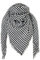 FIFTHAVE Schal Damen Scarf Winterschal Weich Deckenschal Tuch Spleißen Karo Schal Herbst Strickschal Women Warmer Poncho Halstücher Schwarz 02