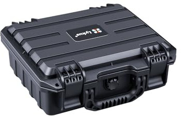 Lykus HC-2810 Wasserdicht Koffer mit anpassbarem Schaumstoff, Innengröße 28,4x22,4x10,1 cm, geeignet für kleine Gegenstände