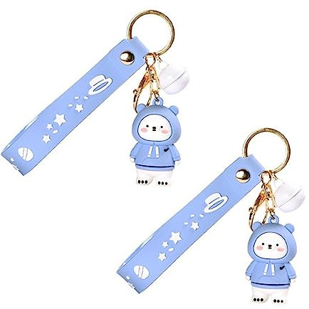 CALLARON 2stücke Schlüsselanhänger Niedliche Bärenform Tragbare Tier- Für Autoschlüssel Taschen Und Handys Einzigartiges Für Altersgruppen