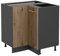 Vicco Eckunterschrank R-Line, Artisan-Eiche/Anthrazit, 75.6 cm ohne Arbeitsplatte