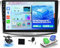 OiLiehu 4+64G 8 Core Android 13 CarPlay Android Auto Radio Coche 2 DIN para VW Passat B6 B7 Magotan CC Radio Pantalla Coche 10.1 Pulgadas con Bluetooth GPS FM RDS WiFi SWC DSP/EQ+Cámara