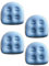 Sichuny 4-Teiliger Spa- und -Booster, Aufblasbares Sitzkissen für Poolbadewannen, Blaues PVC-Spa Wasserdichtes Rückenpolster, Weiche Spa-Kissen-Massagematte