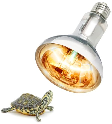 Bombilla de Calo, 80W Bombilla de Calefacción para Reptiles de Terrario, UVA UVB Bombilla de Calor Reptiles, Reptile Bombilla para Lámpara para Serpientes, Gecos, Tortugas, Anfibios ( E27, 220V )