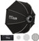 Triopo Softbox ottagonale portatile Bowens Mount Softbox: Quick Setup with Foldable Design, Compatibility for Bowens Continuous Lights (K3-120/120cm/47.2in)