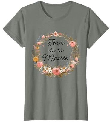 EVJF Personnalisé Team Mariée Bride Couronne Terracotta T-Shirt