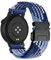 DINGK Uhrenarmband Kompatibel mit CMF Watch Pro 2, Elastisches Nylon Geflochtenes Sportarmband, Blau, Unisex, 21