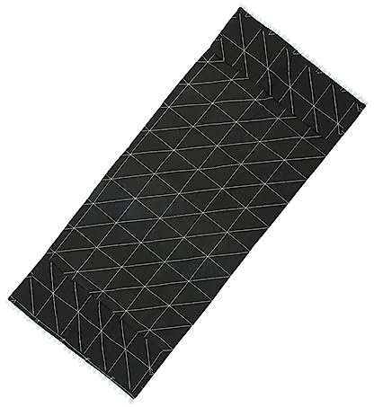 OKUMEYR Housse De Pour Réfrigérateur En Coton Et Lin 30 X 90 Cm Motif À Carreaux Foncés