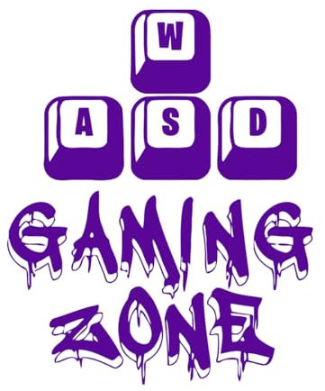 WASD Gamer Wandaufkleber, Gaming-Zone, Dekoration, Controller, Videospiel-Wandaufkleber für Kinderzimmer, Jungenzimmer, Dekoration, Wandbilder, klein – 34 x 42 cm