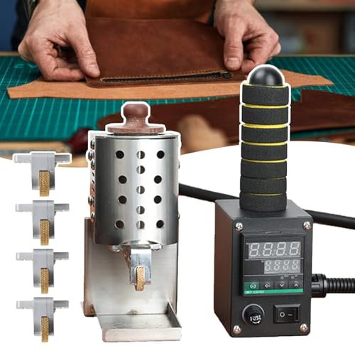 QUSYZD Macchina per Colla a Caldo Commerciale, Macchina per Colla a Caldo Portatile da 150 W, Temperatura di Riscaldamento controllabile 50-220 ℃, Macchina per Colla con Display digi,50ml