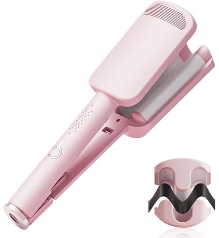 SGZIOO Para Hacer Ondas En El Pelo, 32mm Ondulador de Pelo, 4 Temperaturas Rizadores de Temperatura Regulable, Rizador Francés para Pelo Largo/Corto