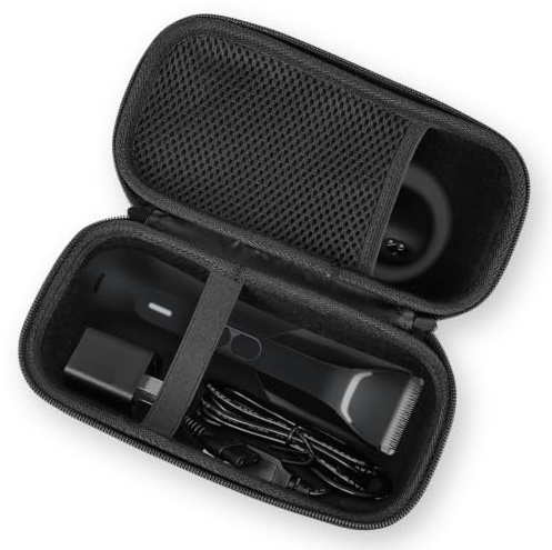 Linkidea Men's Body Hair Grooming Trimmer Travel Case, Compatible with Manscaped Lawn Mower 4.0, 3.0, HC-W032, HCW003A, Groin & Body Portable Shaver Storage Bag (Black)