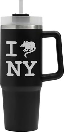 I Love NY Funny Rats New York Big Tumbler, I Love NY Funny Rats New York Tasse, Isolierflasche, große Tasse