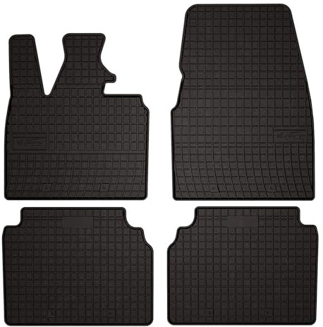 Wielganizator SolidPRO Gummimatten passend für BMW I3 L01 (2013-) | Qualität: Premium - Genaue Passform, rutschfest 4-teilig Fußmatten- Schwarz