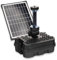 Blagdon Liberty Solar 500 - Bomba de fuente de estanque y luz LED, para estanques pequeños y función de agua, panel solar de 10 W y anillo de luz LED de 0,15 W, accesorios de flotador y anclaje