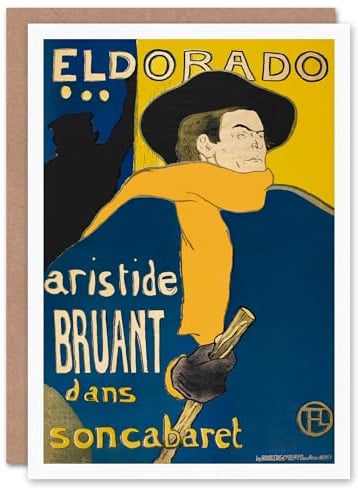 Artery8 Toulouse Lautrec Art Card El Dorado Aristide Bruant