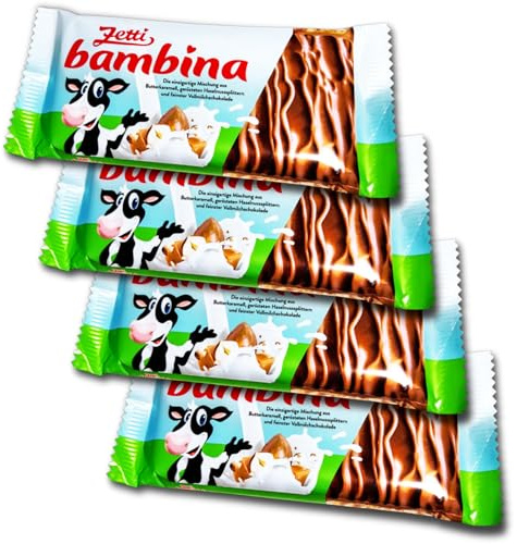 4x Zetti bambina Vollmilch Tafel 4 x 100g Sonderpreis Haltbar bis 01/26