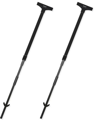 2-Pack Ground Sign Stakes Yard Sign Stand Holder with Clip and Spike for Garden Farmland Glassland (White, 4-feet)