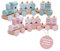 wunderwunsch smallfoot personalisierter Geburtstagszug, Motorikspielzeug, Geschenk Geburt, Personalisierter Zug, Babygeschenk, Holzeisenbahn, Taufgeschenk, individualisiert (rosa, mit Name)
