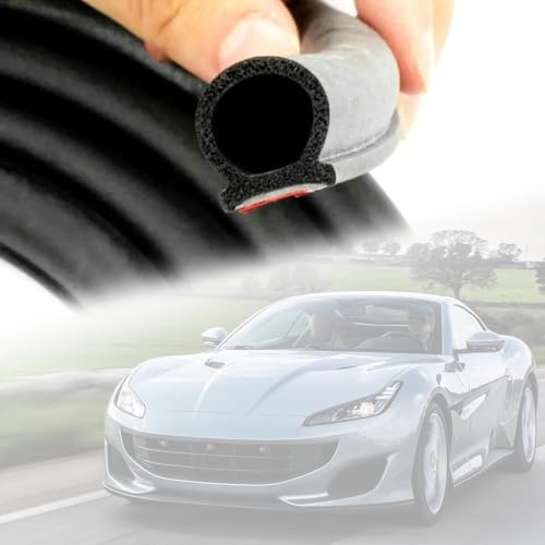 3m Auto Türdichtung Selbstklebend Gummi,Schwarz Universal Autotür Türdichtung Gummidichtung, D Türdichtungen Auto universelle Dichtungsprofil Gummidichtung für Autos, Lastwagen, Transporter, Oldtimer