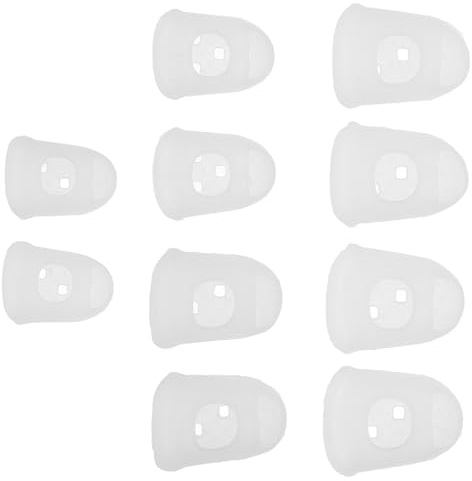 SOIMISS 10 Stück Teiliges Kalimba Fingerschutz Weichem Langlebigem Silikon Komfortabel und Verschleißfest Transparent für Anfänger zum Schutz von Daumen und Fingern bei Übung und Spiel