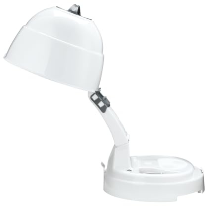 Conair Pro Style Bonnet Hair Dryer, 2 Heat Settings, Adjustable Height, Extra-Large Hood Size, 1875W Pro Style Bonnet Ionic Hair Dryer for Women, White