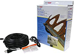 EasyHeat 200' Roof Deicing Cable, For Roof and Gutters, Pre-assembled for Ice and Snow Damage Prevention, 1000 Watts