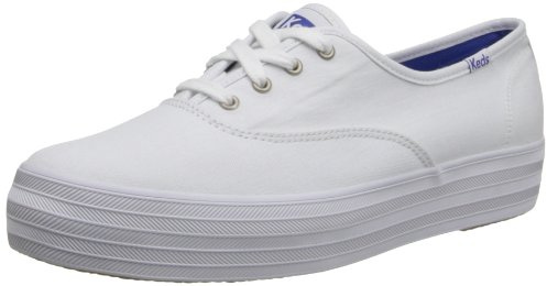 Keds - Triple, Zapatillas de Entrenamiento Mujer, Blanco (White), 39.5 EU