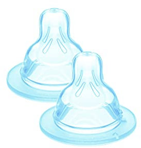 MAM Tetina 2, Flujo Medio, a Partir de 2 Meses, Apto para todos los Biberones MAM, de Silicona SkinSoftTM Silicone de Fácil Aceptación, Pack de 2 uds