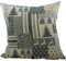 Kissen Patchwork Grau