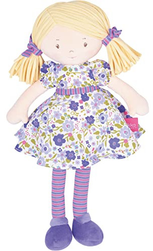 Tikiri 8505169 Bonikka Kuschelpuppe Peggy, weiche Softpuppe für Kinder ab 0+ Monaten, 40cm