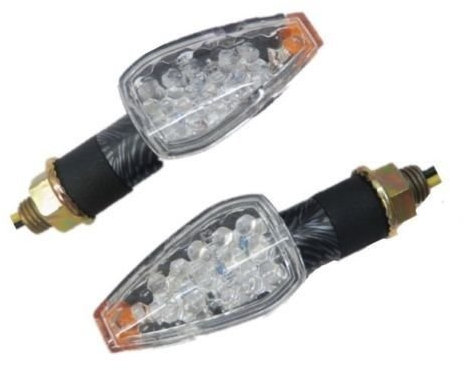 LED Motorrad Dirt Bike Offroad Dual Sport ATV Blinker Für DUCATI Custom (Carbon Mit Klarglas