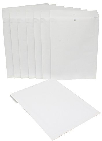 10 Stück F6 Luftpolstertaschen F/6 Weiß 210mm x 340 mm Innen, ohne Aufdruck Versandtasche zum verpacken Umschläge Briefumschlag mit Polster