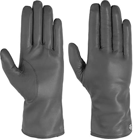 Roeckl Leder Damenhandschuhe Winterhandschuhe Fingerhandschuhe (7 1/2 HS - anthrazit)