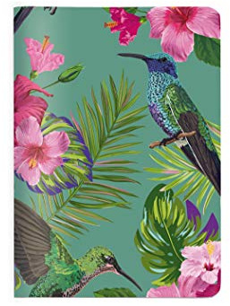 Heft A6 kariert, Flower Bird