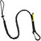 BearTOOL Tool Lanyard mit Einzelkarabiner und verstellbarem Schlaufenende, Standardlänge, Maximalgewicht 8 kg, Aluminium-Schraubkarabiner mit Stoßdämpfer, Black 0921S, 1