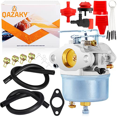 QAZAKY 632113 Vergaser Ersatz für Tecumseh 632113A HS40 HSSK40 Schneefräse Toro 38010 38015 38250 Schneefräse 421 521 4 PS 5 PS einstellbar 056–326 520–962 50–662 056326 520962 50662 1427