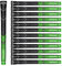 Geoleap ACE-C Golf Grips Set of 13- Cord Rubber, Hybrid Golf Club Grips, Standard/Mdisize, 10 Colors Optional. (Midsize, Green)