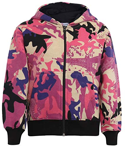 A2Z 4 Kids Girls Boys Classic Plain Tie Dye Print Full Zip Up Hooded Zipper Top Jacket Warm Zipped Coat Long Sleeve PE School Sweat Hoodie Casual Fashion Children Unisex Size 2-13 Years