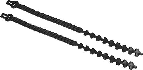 Windhager Gummi-Baumanbinder Set 2-tlg., Pflanzbinder, Baumband flexibel, Baumbinder, Fixierband für Bäume, schwarz