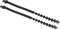 Windhager Lot de 2 Attaches en Caoutchouc pour Plantes, Flexibles pour Arbres, Ruban de Fixation pour Arbres, Noir