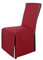 SCHEFFLER-Home Stuhlhusse Mila Set/Festlicher Stuhlbezug mit Schleife für Weihnachten, Hochzeit, Geburtstag/Elegante Bankett-Husse für jeden Anlass und Stuhl/Für Esszimmer, Wohnzimmer/Bordeaux