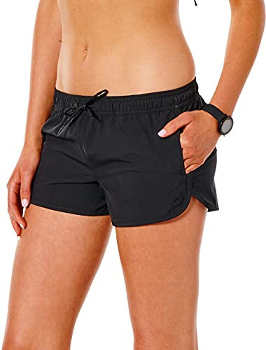 Rip Curl Womens Classic Surf 3Boardshorts Brettsegeln Boot Wassersport Shorts - Schwarz - Elastischer Bund - 3 im Bein