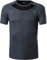jeansian Herren Sport Tee Shirt Tshirt T-Shirt Short Sleeve Tops Tennis Golf Bowling LSL3225 Gray M