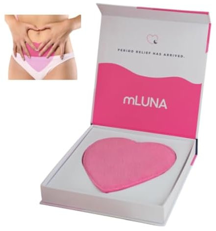Love Ease Heart Shaped Microwavable Period Heating Pad for Cramps, Menstrual Pain Relief Abdominal Heat Patch, for Pain Relief (Small Heart (6x6))