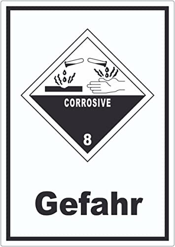Aufkleber Ätzende Stoffe Gefahr Corrosive A2 (420x594mm)