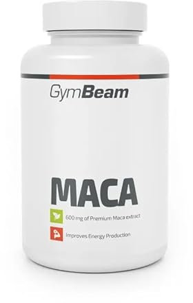 GymBeam Maca Peruviana, Estratto di Radice in pratiche Capsules, Adattogeno per l'aumento di Vitalità e Resistenza, per Prestazioni Fisiche e Mentali (120 cps)