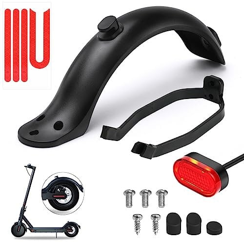 Ainiv Elektroroller Heckkotflügel, Hinten Kotflügel für Xiaomi M365/M365 Pro, Elektroroller Hinterer Kotflügel, Scooter Schutzbleche, Heckkotflügel, Kotflügelhalterung mit Schrauben und Muttern