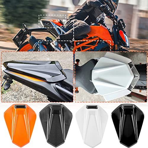 Motorrad Rücksitzabdeckung für Duke 125 250 390 Heckteil Sozius Solo Verkleidung Sitzabdeckung Kompatibel mit K.T.M DUKE125 DUKE250 DUKE390 2017 2018 2019 2020 2021 2022 2023 (Kohlefaser-Optik)