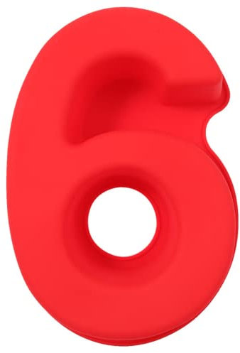 MEETOZ 10 Inch Silicone Numbers Cake Molds,3D Large Baking Silicone Mould,for Birthday Anniversary Party and Special Days (Number 6/9)